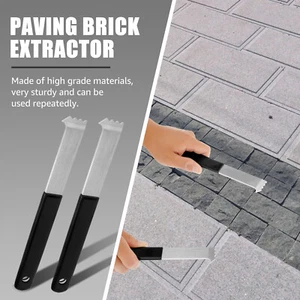 2Pcs Paver Puller Hard Coated Paver Extractor Tool with Joint Scraper KowIg - Picture 1 of 11