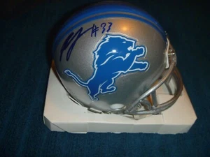 Kerryon Johnson Detroit Lions Signed/Auto Mini Helmet COA - Picture 1 of 1
