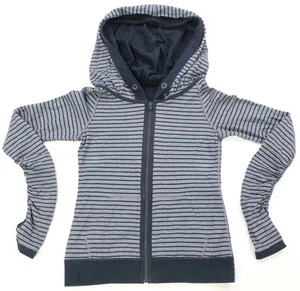Rare LULULEMON Striped Reversible Full Zip Big Hoodie Sweatshirt Women's - Picture 1 of 10
