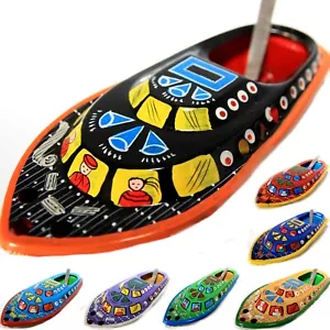 Knatterboot Kerzenboot buntes Pop Pop Boot bunt Blech Dampfschiff bemalt - Bild 1 von 13