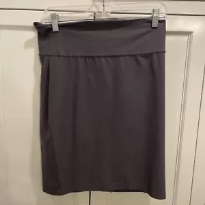 Eileen Fisher Pencil Skirt Small Gray Summer Swim Stretch - Picture 1 of 4