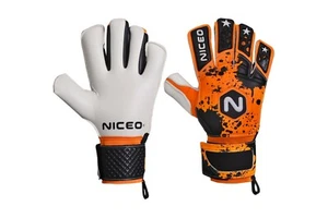 Soccer Professional Goalkeeper Goalie Hybrid Negative Football Gloves - Picture 1 of 25