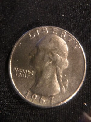 1967 *Rare matte finish both sides washington quarter - Image 1 of 4