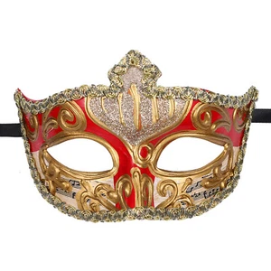 Luxury Vintage Note Masquerade Party Mask For Men Venetian Mardi Gras Ball Prom - Picture 1 of 18