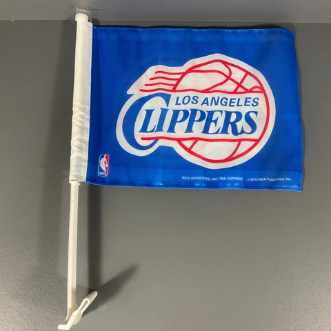 Los Angeles Clippers NBA Basketball Car Window Flag Blue & Red Team Logo Sports Cover