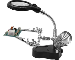 Donau Elektronik HH3 - Helping Hand mit LED-Licht + Lupe - Picture 1 of 1