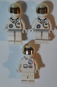 Vintage Lego Space Astronaut Minifigure Lot Of 3 - Picture 1 of 3