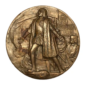 Rare 1892 1893 World's Columbian Exposition Award Bronze Medal 7.2oz 3" - Picture 1 of 13