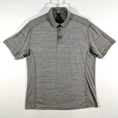 Bob Timberlake Polo Shirt Men's X-Large Gray Short Sleeve Golf Breathable Stain - Image 1 of 4