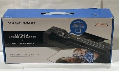MAGIC WAND VUPOINT PORTABLE HANDHELD SCANNER AUTO FEED DOCK PDSDK-ST470PE-VP - Image 1 of 4