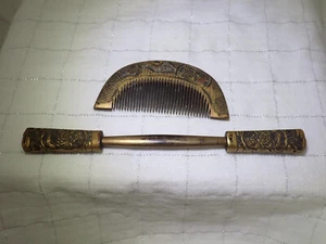 Antique Japanese comb & hair ornament, Kushi Kanzashi - Imagen 1 de 3