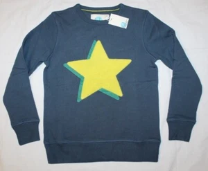New boys BODEN blue sweatshirt with star Size 9/10 - Picture 1 of 1