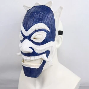 Blue and White Prajna Mask - Picture 1 of 3