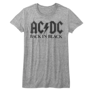 Camiseta ajustada AC/DC espalda negra para mujer banda mercancía - Imagen 1 de 5