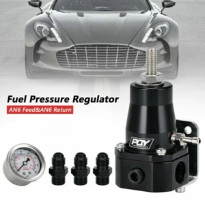 Kit regulador de presión de combustible ajustable 14-36 PSI EFI con accesorios de medidor de aceite AN6 - Imagen 1 de 11