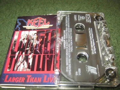 Keel - Larger Than Live (cassette) ron keel x- steeler - Image 1 of 4