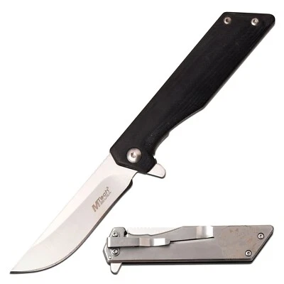 Cuchillo Plegable de Bolsillo | Mtech Slim Negro Carpeta Táctica No Pisa MT-1160LS Foto 1 de 4