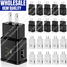 Wholesale Lot Adaptive Fast Wall Charger USB Power Adapter For Samsung Galaxy