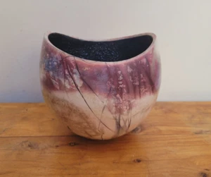 Jarrón maceta bombilla táctil Gabrielle Frazer Studio Pottery Cardiff - Imagen 1 de 7