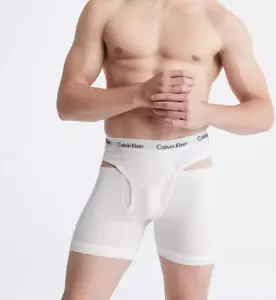 Boxer uomo Calvin Klein cotone elasticizzato decostruito nuovo con etichetta PICCOLO - Foto 1 di 4