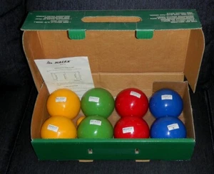 Gebrauchtes italienisches HALEX Champion Boccia 8-Bälle Set & Pallino (Jack) - Bild 1 von 8