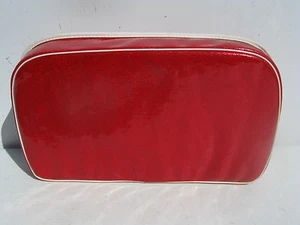 VINTAGE Back rest Snowmobile NOS Custom CUSHION Pad Red Metallic CA   - Picture 1 of 4