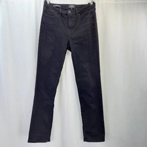 NYDJ Black jeans Stretchy Sheri Slim LiftxTuck Technology Size 6 VGC - Picture 1 of 10