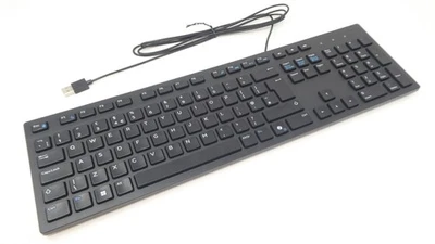 NEW Dell KB216 UK English Slim Office Multimedia Desktop Keyboard (BLACK) J52MJ - Image 1 of 4