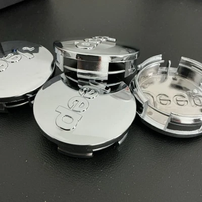4x 63mm Jeep Gloss Silver Wheel Center Caps Fits Grand Cherokee Wrangler Compass - Image 1 of 3