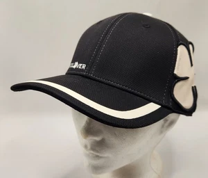 Black Clover~Mens S/M~Stretch Fit Hat~ Large White Shamrock~Live Lucky~Ball Cap - Picture 1 of 8