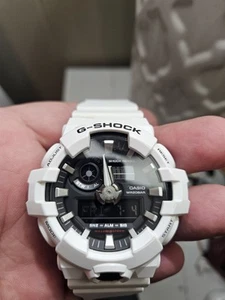 Casio G-Shock Analog-Digital GA-700 Series Men's Watch White w/Box - Picture 1 of 4
