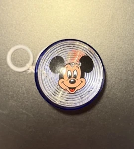 VINTAGE MICKEY MOUSE YO-YO USED CONDITION RED AND BLUE - Picture 1 of 4