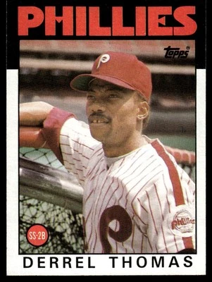 1986 Topps #158 Derrel Thomas - Image 1 of 2