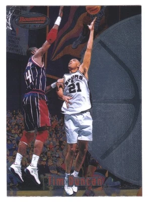 Bowman's Best Tim Duncan RC #106 1997-98 novato San Antonio Spurs patio Foto 1 de 2