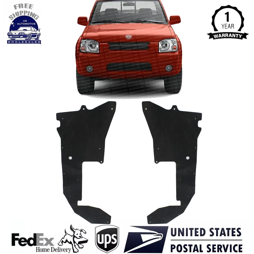 Engine Splash Shield Set of 2 For 1998-2004 Nissan Frontier Foto 1 de 4
