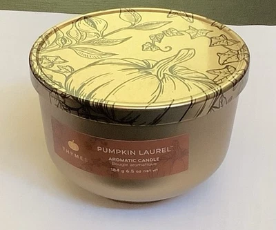 Thymes Scented Candles for Women & Men Tin with Lid Luxury Decor Pumpkin 6.5 Oz - Image 1 of 4