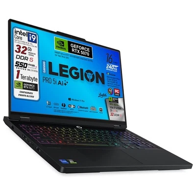 Lenovo Legion Pro5 Core i9 14900HX GEFORCE RTX 5070 32GB DDR5 SSD 1 TB 16" 240Hz - Immagine 1 di 4