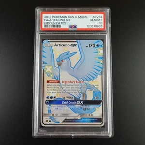 PSA 10 Articuno GX SV54/SV94 Pokemon Hidden Fates Full Art Holo Card - Picture 1 of 7