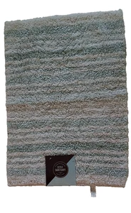 Style Sanctuary 100% cotton multi-striped bath rug 17" X 24" - Picture 1 of 5