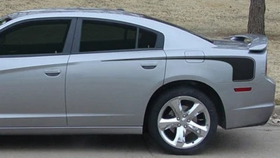 Calcomanías gráficas adhesivas 3M para Dodge Charger 2008-2020 a rayas de palo de hockey Foto 1 de 4