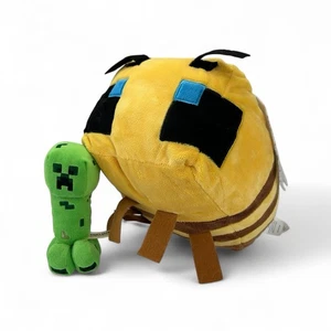 2021 Minecraft Biene Kissen 12 Zoll & 2014 Creeper 8 Zoll Plüschtier großes Stofftier - Bild 1 von 20