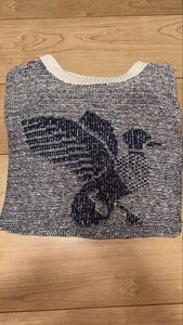 80s Made in USA Knit Sweater with Embroidered Bird Design, Casual Men Size M - Picture 1 of 5