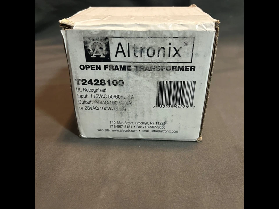 Altronix T2428100 Open Frame Transformer 24VAC 100VA 4A - New - Image 1 of 1