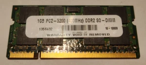 LAPTOP PC2-3200 SODIMM 400 MHz 1 GB - Picture 1 of 2