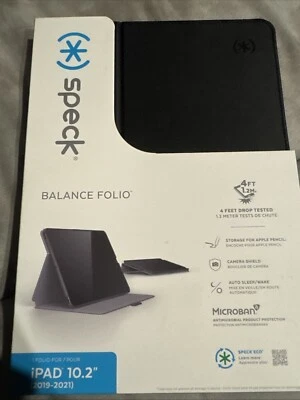 Funda Protectora Speck Balance Folio para Apple iPad 10.2-Negro iPad 9º/8º/7º Foto 1 de 2