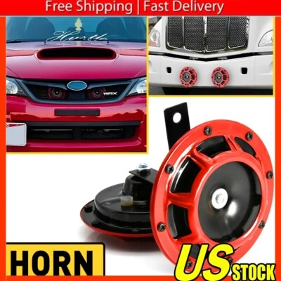 适用于 SUBARU IMPREZA WRX STi GC8 GF GE 红色 12V 烤架安装 小巧超高喇叭 — 第 1/4 张图片