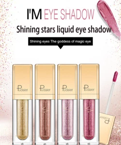 Sombra de ojos líquida Dazzle metálica/brillo maquillaje suave sombra de ojos ligera - Imagen 1 de 41