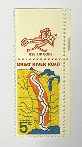 Francobollo Stati Uniti Scott 1319 5c - Great River Road 1966 (come nuovo) 51_46 - Foto 1 di 2