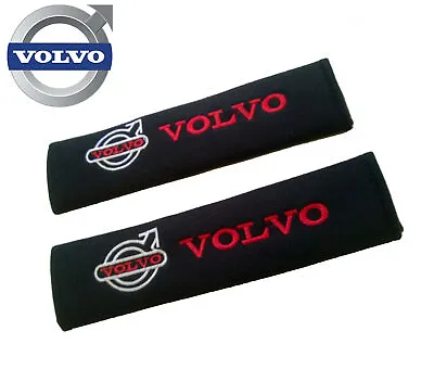 Racing Style Seat Belt Pads For VOLVO. V60 V90 S60 S40 V70 XC70 XC60 XC90 Etc • 11.18€