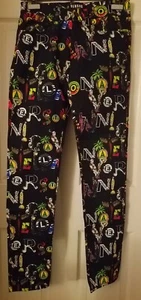 Versus Versace Men's Slim Donatella/Versus Allover PrintJeans Black Multi 28 NWT - Picture 1 of 19
